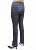 Джинсовые брюки "Полная длина" с начесом без молнии 2005-2104 цвет: синий