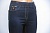 Джинсовые брюки "Полная длина" с начесом без молнии 2005-2104 цвет: синий